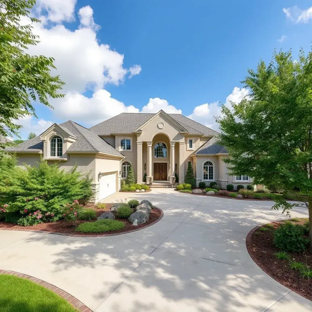 Elegant stamped concrete driveway demonstrating versatile design options in New Jersey